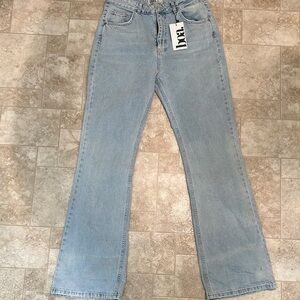 Stylish Light Blue Wide Leg Jeans